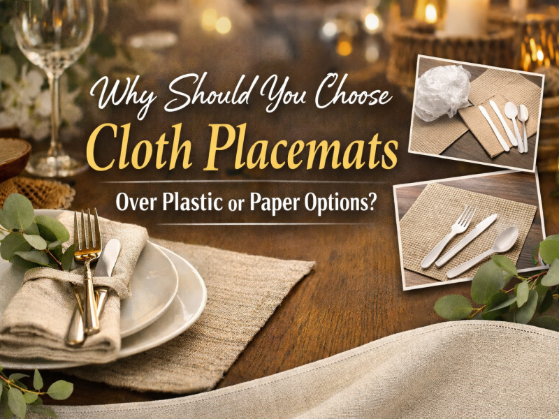 Perché dovresti scegliere tovagliette di stoffa invece di quelle di plastica o di carta?