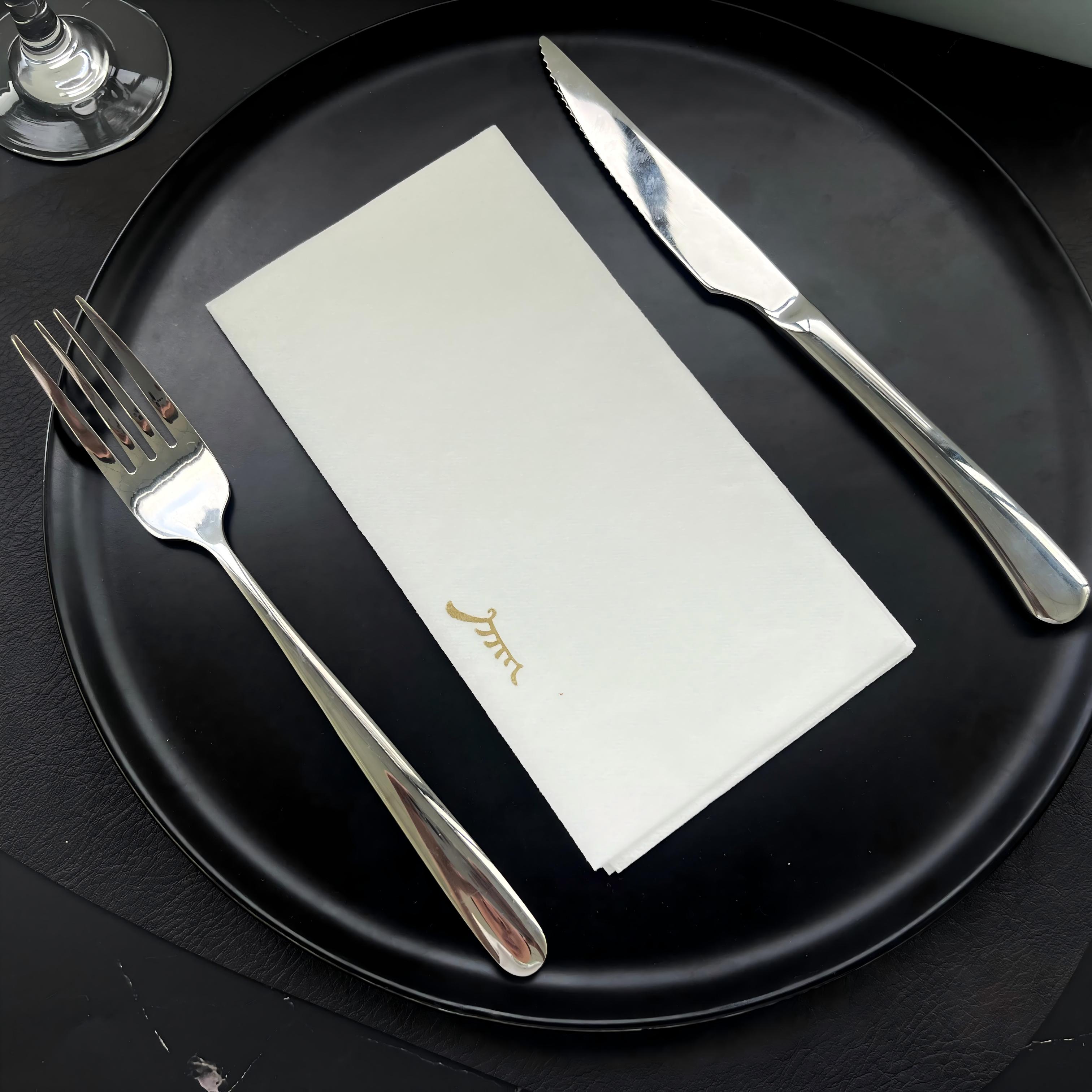 Tovaglioli di carta Airlaid bianca ad alto peso da 70 g/m² - Alta assorbenza per matrimoni e feste