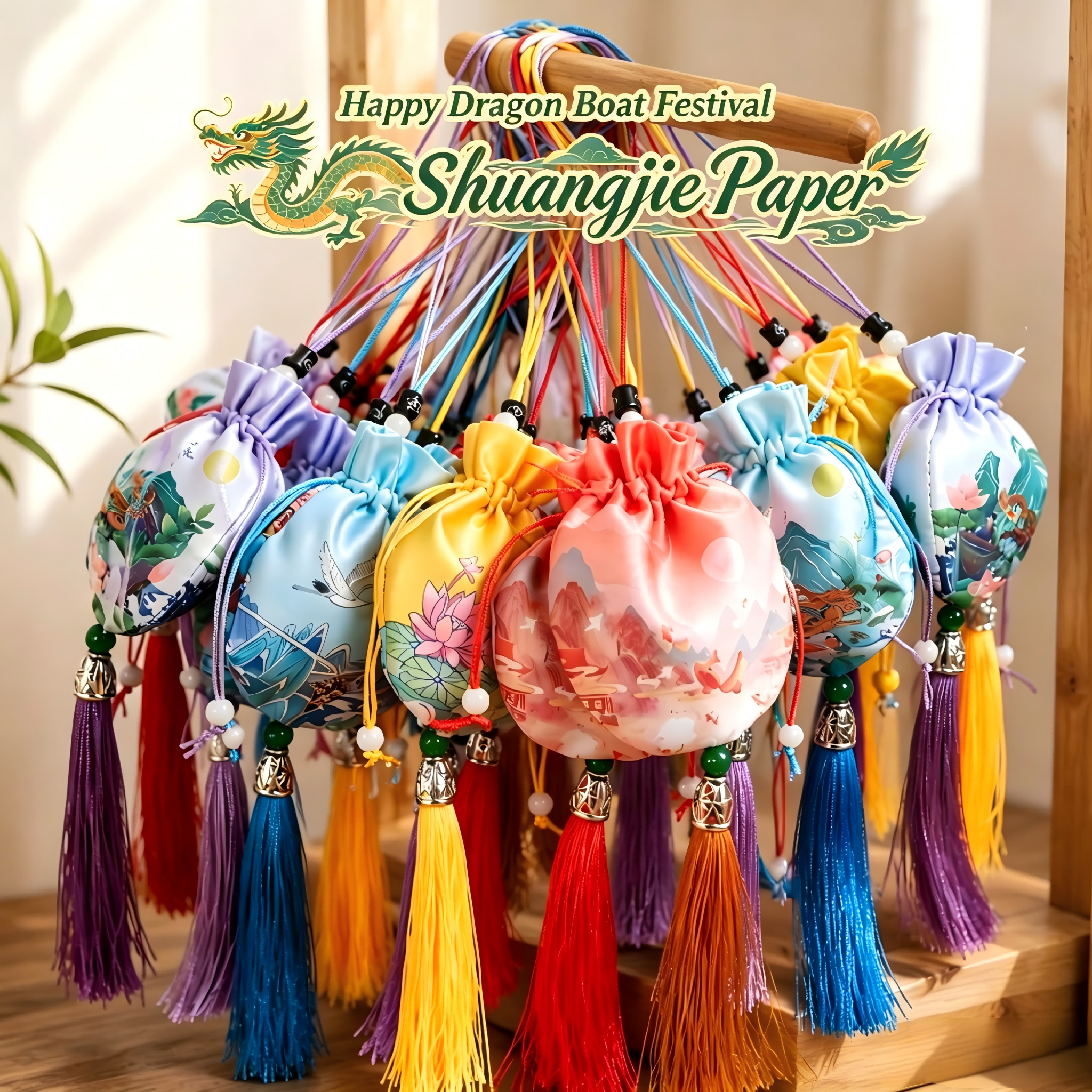 Happy Dragon Boat Festival 2026: il nostro team realizza manualmente bustine di erbe tradizionali cinesi per il benessere e le benedizioni