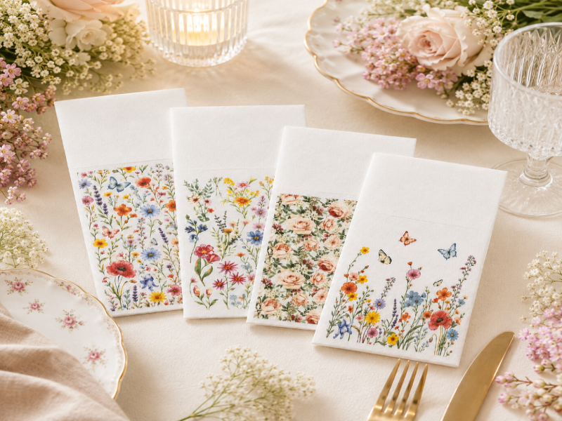 Come personalizzare i tovaglioli da cocktail per matrimoni ed eventi aziendali?